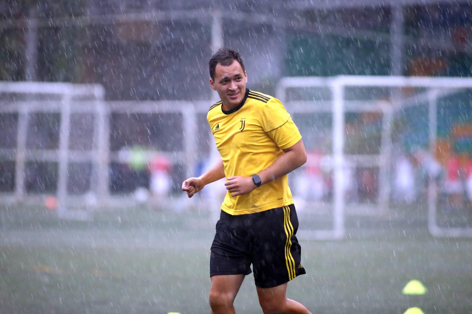 Football coaching session